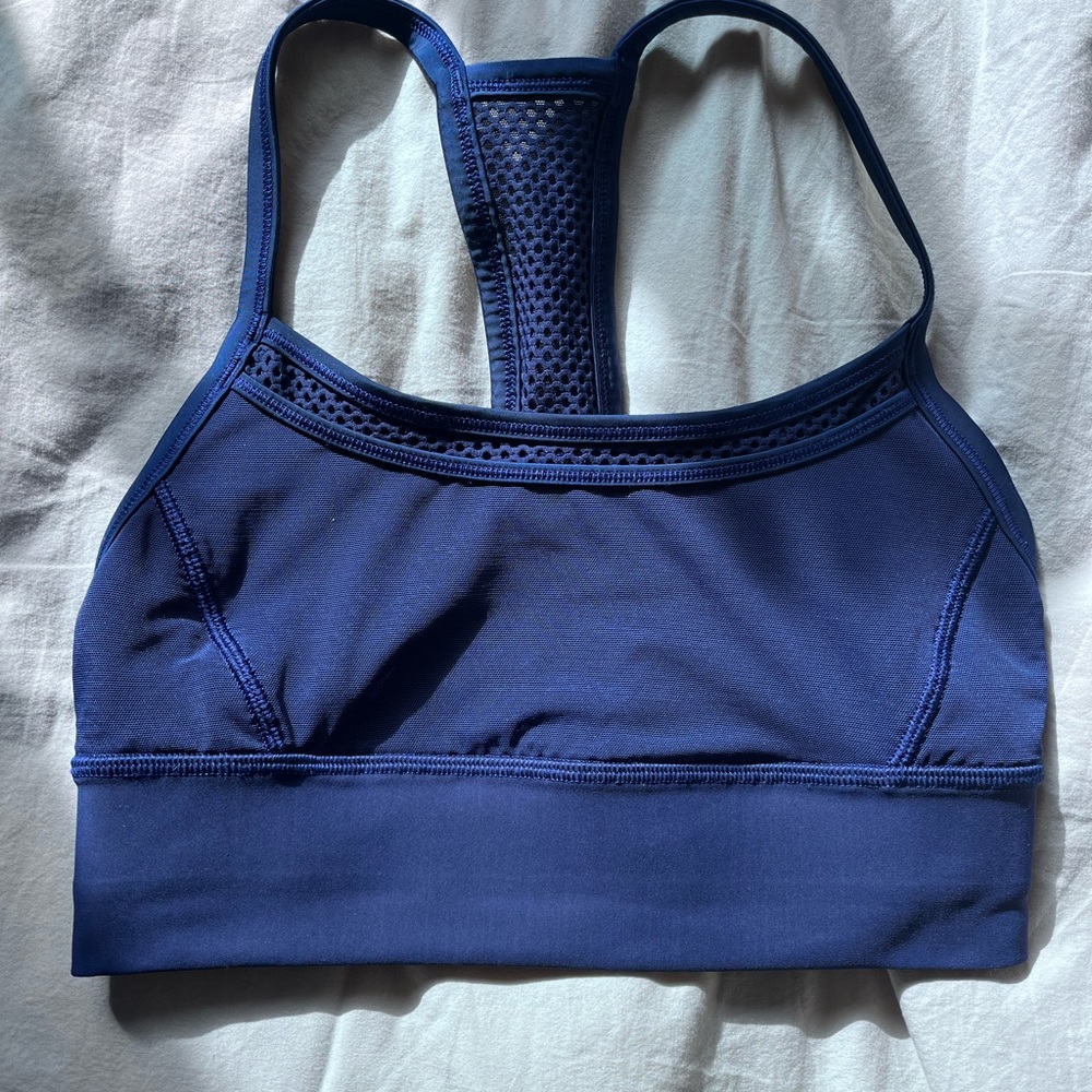 Longline lululemon Navy Blue Sports Bra size 4